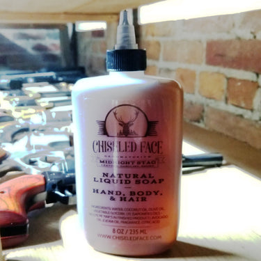 Midnight Stag Liquid Soap - Chiseled Face